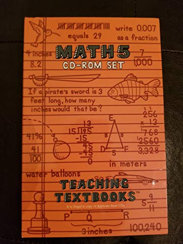 Book Math 5 (5th Grade) Cd-rom Set By Teaching Textbooks free