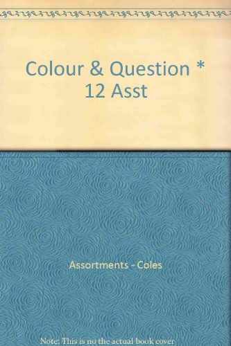 Book Colour & Question * 12 Asst free