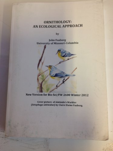 Book Ornithology: An Ecological Approach free