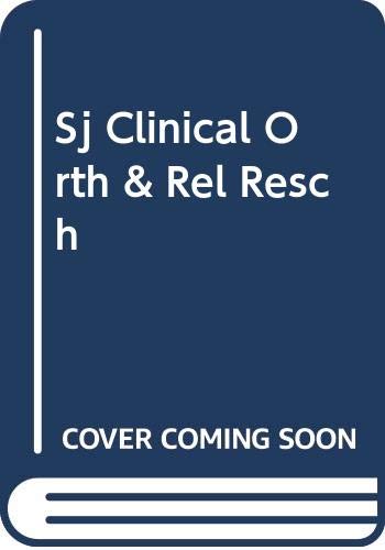 Book Sj Clinical Orth & Rel Resch free