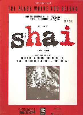 Book Sheet Music 1994 The Place Where You Belong Shai 151 free