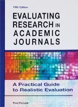 Book Evaluating Research in Academic Journals - A Practical Guide to Realistic Evaluation (5th Fifth Edition) - By Fred Pyrczak by Fred Pyrczak (F. Pyrczak) (2013-05-03) free