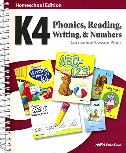 Book K4 Phonics, Reading, Writing, and Numbers Curriculum / Lesson Plans free
