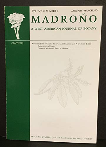 Book Contributions Toward a Bryoflora of California I-III free