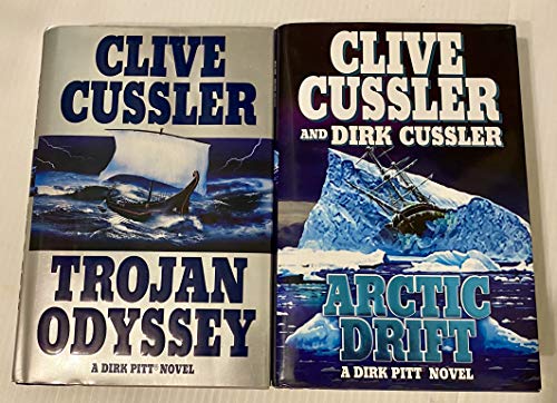 Book 2 Clive Cussler Books! xx 1) Trojan Odyssey 2) Arctic Drift free
