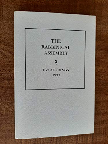 Book The Rabbinical Assembly - Proceedings 1999 (LXI) free