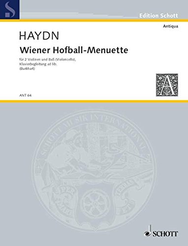 Book SCHOTT HAYDN JOSEPH - WIENER HOFBALL-MENUETTE Partition classique Ensemble et orchestre Conducteur free