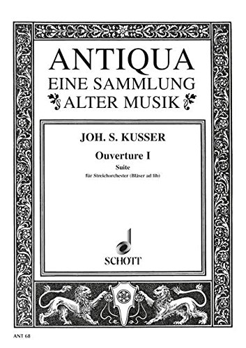 Book Ouverture I - Suite aus 'Festin des Muses, 1700' - Orchestre à cordes et instruments à vent - Partition - ANT 68 free