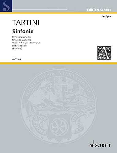 Book Sinfonia D-Dur - orchestre à cordes - Partition - ANT 104 free