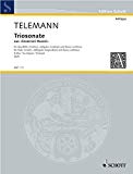 Book SCHOTT TELEMANN G.P. - TRIO SONATA A MAJOR - FLUTE (VIOLIN), HARPSICHORD OBLIGATORY AND BASSO CONTINUO Partition classique Bois Flûte traversière free