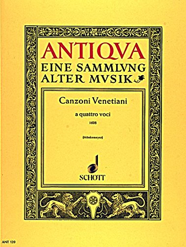 Book Venezianische Canzonen - 4 instruments (ensembles de violes, gambes, flûtes douces, luths, guitares) - Partition - ANT 120 free
