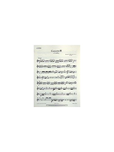 Book SCHOTT VIVALDI A. - CONCERTO NO. 3 D MAJOR OP. 10/3 RV 428/PV 155 Partition classique Bois Flûte traversière free
