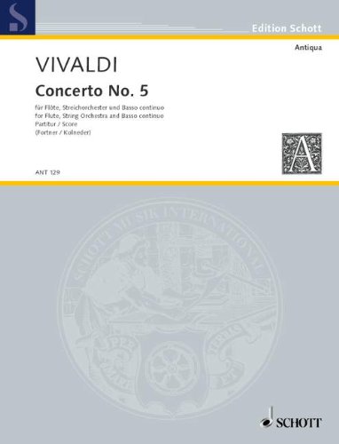 Book CONCERTO NO. 5 OP. 10/5 RV 434/PV 262 free