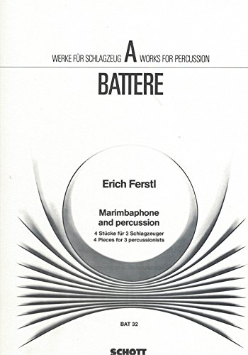 Book Marimbaphone and Percussion - 4 Stücke - 3 batteries - Partition et parties - BAT 32 free