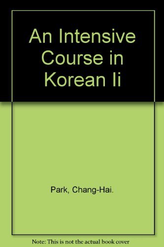 Book An Intensive Course in Korean Ii free