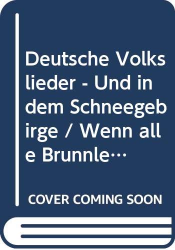 Book Deutsche Volkslieder - Und in dem Schneegebirge / Wenn alle Brünnlein fließen - 2 violons, alto, violoncelle et contrebasse - Partition - C 41129-11 free