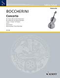 Book Partitions classique SCHOTT BOCCHERINI LUIGI - CONCERTO NO.1 C MAJOR G 477 - CELLO AND STRING ORCHESTRA; 2 HORNS AD LIB. Violoncelle free
