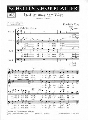 Book LIED IST UBER DEM WORT CHANT free