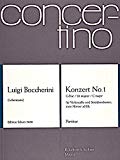 Book SCHOTT BOCCHERINI LUIGI - CONCERTO NO.1 C MAJOR G 477 - CELLO AND STRING ORCHESTRA; 2 HORNS AD LIB. Classical sheets Cello free