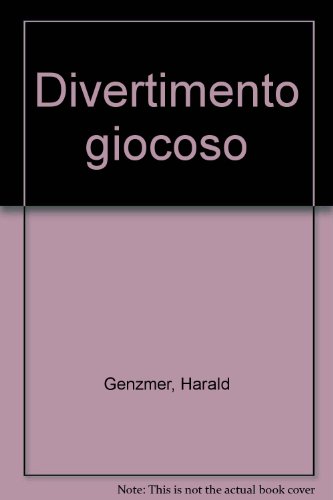 Book DIVERTIMENTO GIOCOSO GEWV 171 -ENSEMBLE DE PARTITIONS free