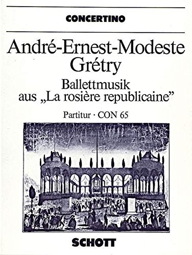 Book Ballettmusik - aus 'La rosière républicaine' - cordes et instruments à vent - Partition - CON 65 free