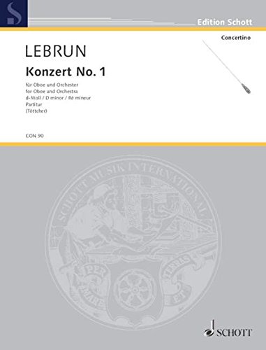 Book Concerto No. 1 d Minor Hautbois free