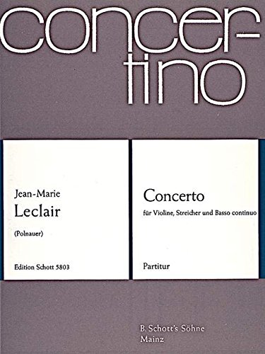 Book Concerto B-Dur op. 10/1 - violon, cordes et basse continue - Partition - CON 91 free