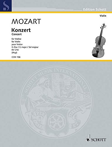 Book Concerto sol majeur KV 216 - violon et orchestre - Partition - CON 106 free
