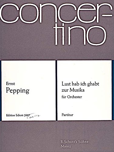Book Lust hab ich ghabt zur Musika - Variationen zu einem Liedsatz von Ludwig Senfl - orchestre - Partition - CON 112 free