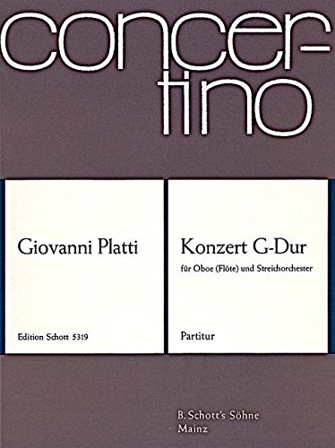 Book Konzert G-Dur - hautbois (flûte) et orchestre à cordes - Partition - CON 115 free