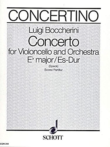 Book Concerto Es-Dur - violoncelle et orchestre - Partition - CON 244 free