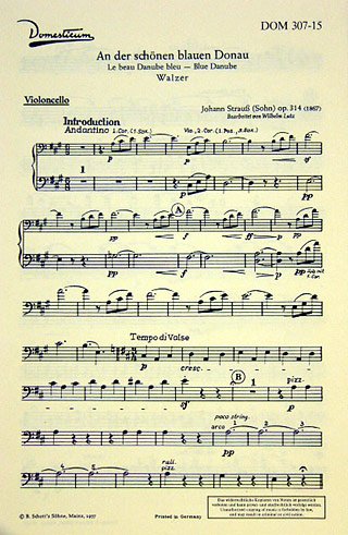Book BLUE DANUBE OP. 314 free