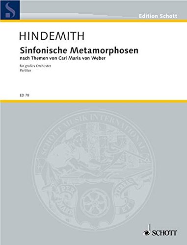 Book Sinfonische Metamorphosen - nach Themen von Carl Maria von Weber - grand orchestre - Partition d'orchestre - ED 78 free