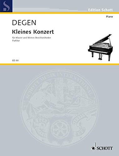 Book Kleines Konzert Nr. 1 - für Klavier und kleines Streichorchester - piano et orchestre à cordes - Partition - ED 80 free