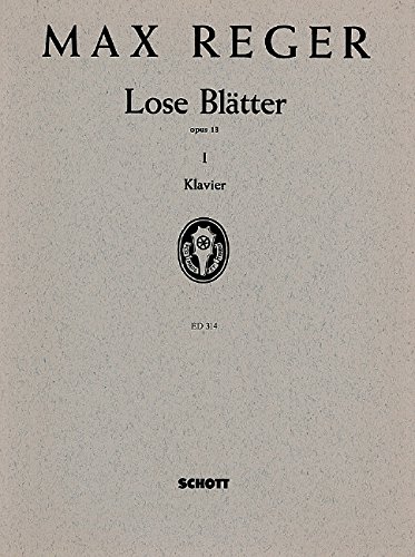 Book LOSE BLATTER OP. 13 BAND 1 PIANO free