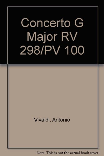 Book Concerto G Major free