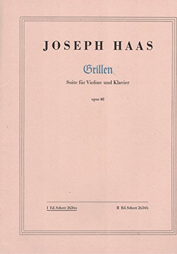 Book Grillen Op. 40 Band 1 Violon free