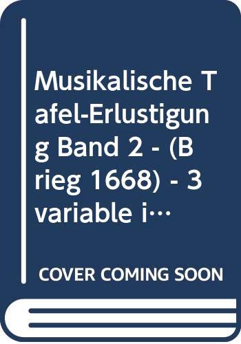 Book Musikalische Tafel-Erlustigung Band 2 - (Brieg 1668) - 3 variable instruments melodiques et basse continue - Partie séparée Blockflöte/Tenorviole in c - ED 2652-11 free