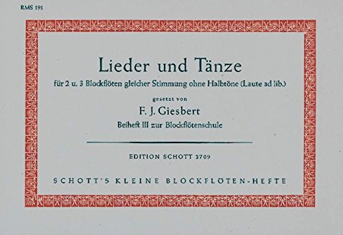 Book SCHOTT SONG AND DANCE - 2-3 SOPRANO RECORDERS AND GUITAR Partition classique Bois Flûte à bec free