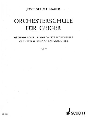 Book ORCHESTRAL SCHOOL FOR VIOLINISTS BAND 4 VIOLON free