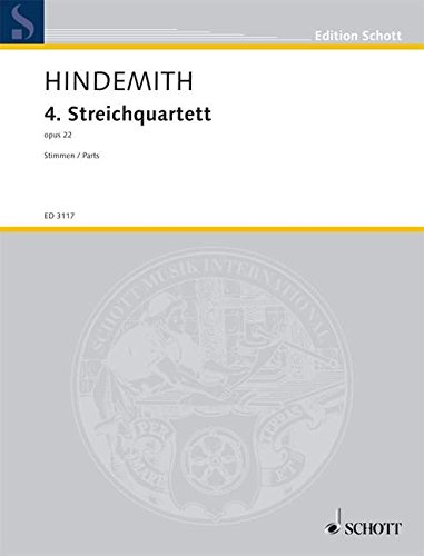 Book Hindemith: String Quartet No. 4, Op. 22 (Set of Parts) free