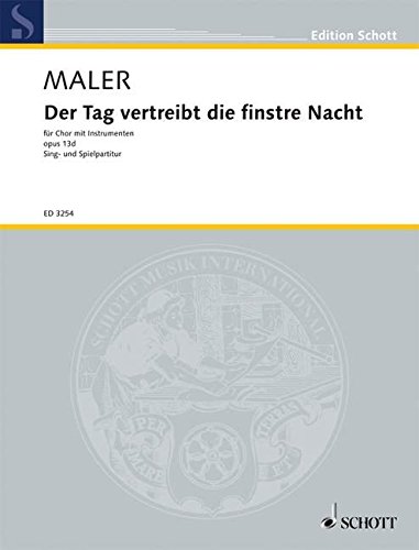 Book Sing- und Spielmusiken op. 13d - zu dem Lied 'Der Tag vertreibt die finstre Nacht' - choeur avec instruments - Partition vocale/chorale et instrumentale - ED 3254 free