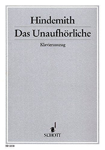 Book SCHOTT HINDEMITH PAUL - DAS UNAUFHOERLICHE - MIXED CHOIR, BOYSâ?? CHOIR, SOLOISTS (STBARB) AND ORCHESTRA Partition classique Vocale - chorale Choeur et ensemble vocal free