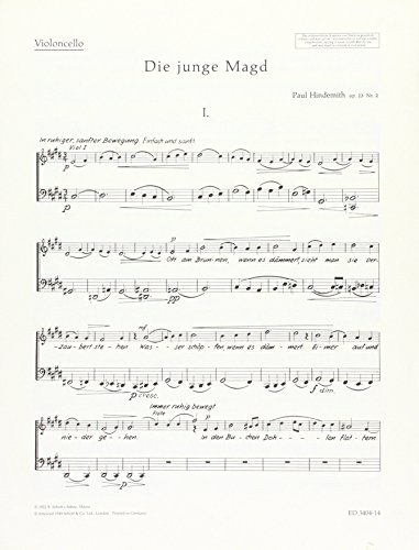 Book Die Junge Magd Op. 23/2 Clarinette free