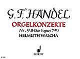 Book Orgel-Konzert Nr. 9 B-Dur op. 7/3 HWV 308 - orgue, 2 hautbois, basson et cordes - Partition pour orgue - ED 3809 free