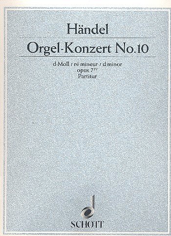 Book Orgel-Konzert Nr. 10 d-Moll op. 7/4 HWV 309 - orgue, 2 hautbois, basson et cordes - Partition - ED 3835 free