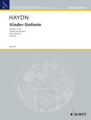 Book SCHOTT HAYDN J. - KINDER-SINFONIE HOB. II:47 - 2 VIOLINS, CELLO , RECORDER AD LIB. AND CHILDREN INSTRUMENTS Partition classique Ensemble et orchestre Orchestre free