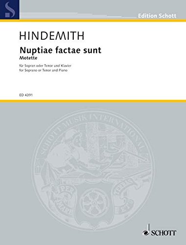 Book SCHOTT HINDEMITH PAUL - 13 MOTETTEN - SOPRANO OR TENOR AND PIANO Partition classique Vocale - chorale Voix solo, piano free