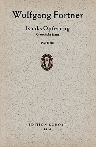 Book Isaaks Opferung - Oratorische Szene nach dem Text der Vulgata - alto, ténor et basse avec accompagnement par 40 instruments - Partition d'étude - ED 4416 free