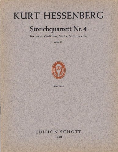 Book STRING QUARTET NO. 4 OP. 60 MUSIQUE D'ENSEMBLE-ENSEMBLE DE PARTITIONS free